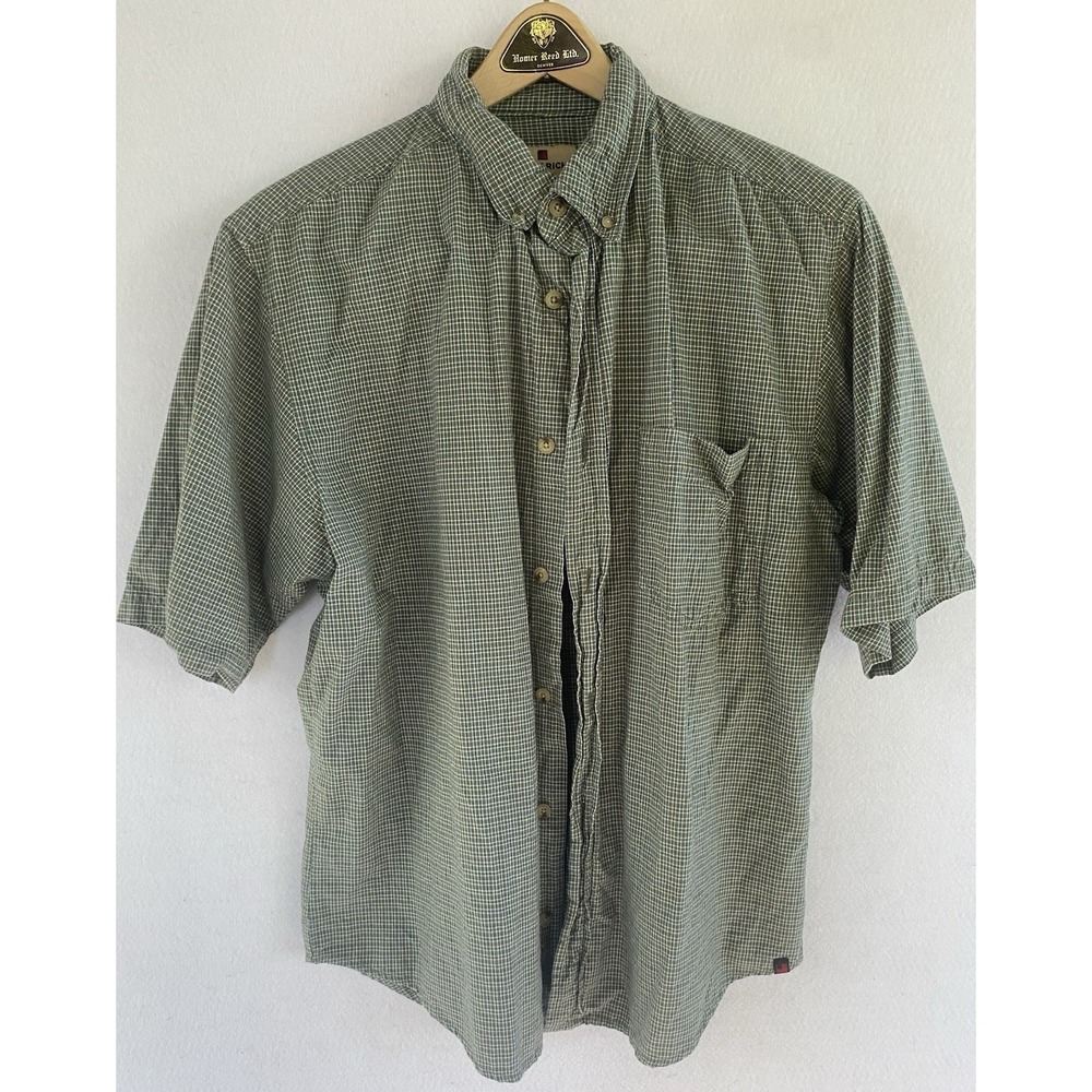 Woolrich Green Plaid Shirt Mens Medium‎ Summer City Comfort